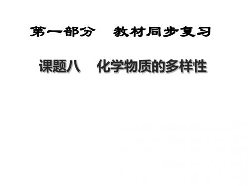 化学物质的多样性PPT课件 陕教版