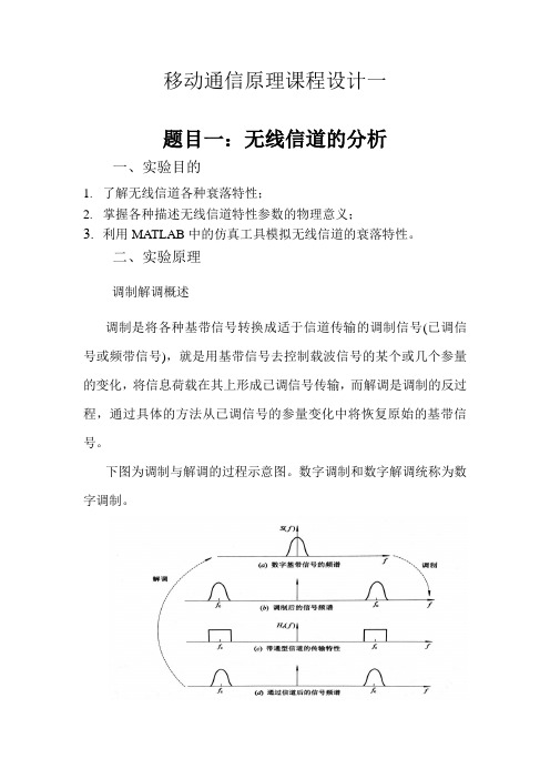电子科技大学  移动通信原理课程设计一