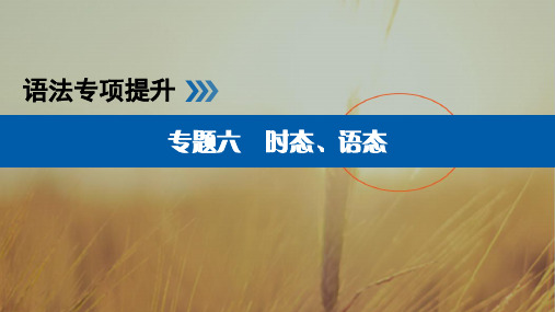 2019版高考英语大一轮增分计划之语法专项提升课件：专题6 精品