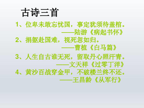 人教(部编版)五年级上册语文课件-12.古诗三首