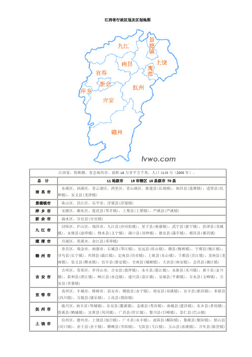 25.江西省地图