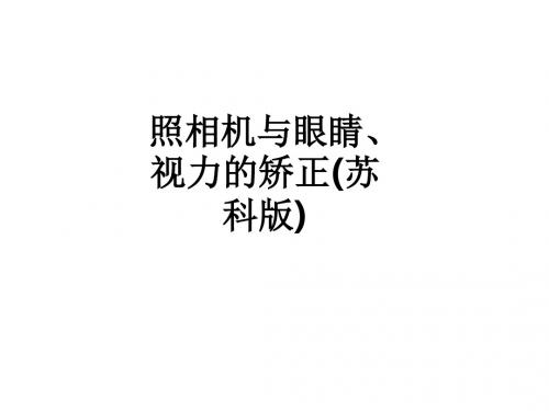 照相机与眼睛、视力的矫正(苏科版)ppt课件