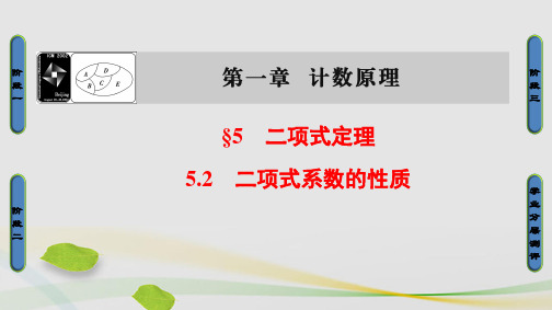 高中数学第1章计数原理1.5.2二项式系数的性质课件北师大版选修2-3