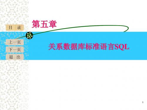 第五章关系数据库标准语言SQL