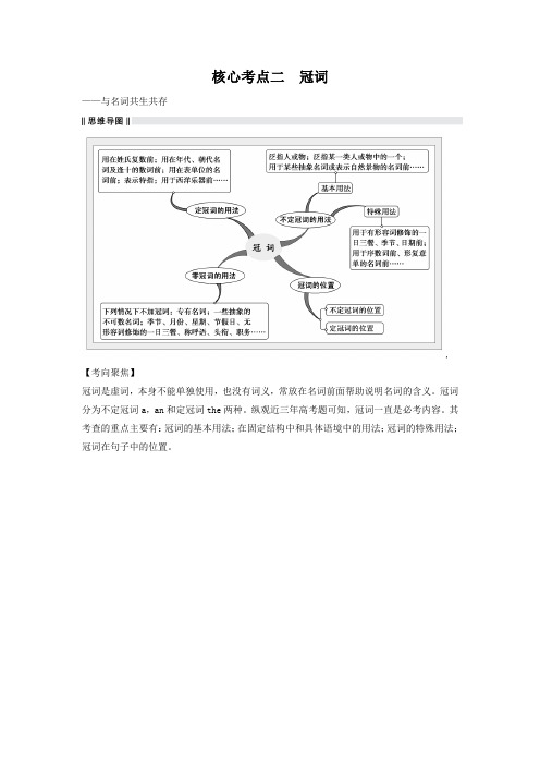 2019届高考英语二轮复习-单项填空【核心考点二】冠词(15页,含详解)