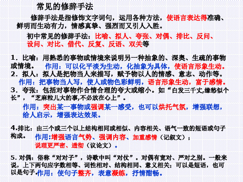 修辞扮靓语言