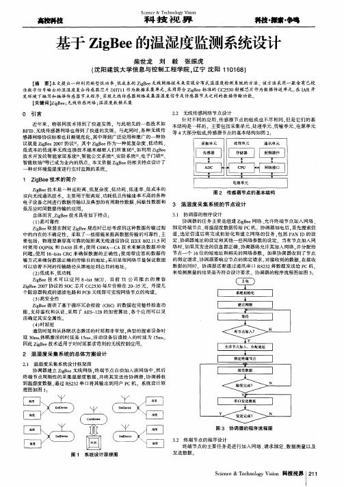 基于ZigBee的温湿度监测系统设计