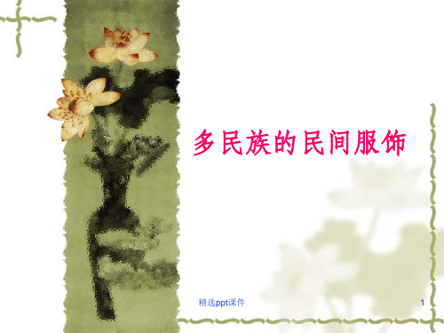 多民族的民间服饰ppt课件