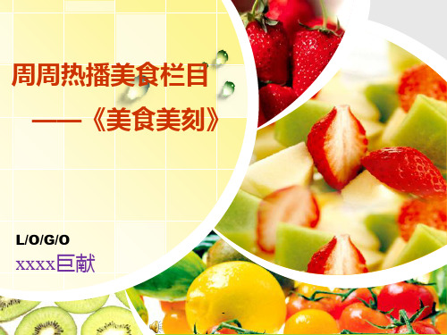美食栏目策划PPT课件