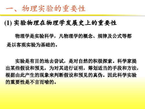大学物理实验绪论课