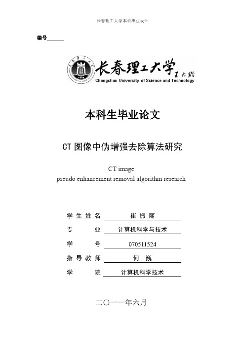 CT图像毕业论文