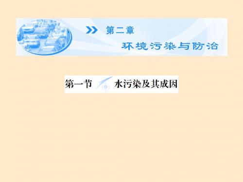高中地理 第二章 第一节 水污染及其成因教课件