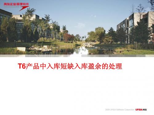 T6【采购模块合理损耗和非合理损耗的业务】