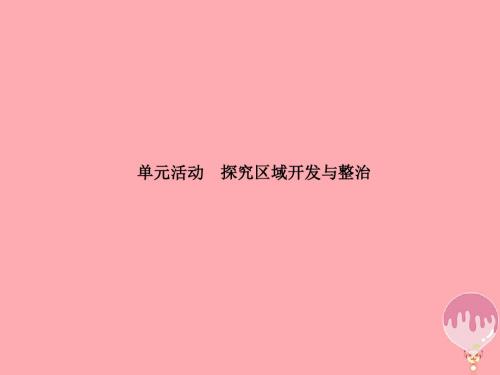 18学年高中地理第四单元区域综合开发与可持续发展单元活动4课件鲁教版必修3
