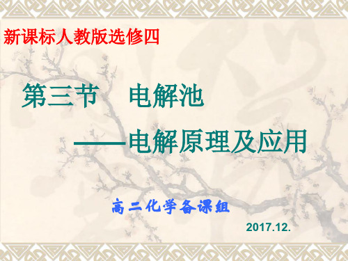 电解原理及应用 PPT课件
