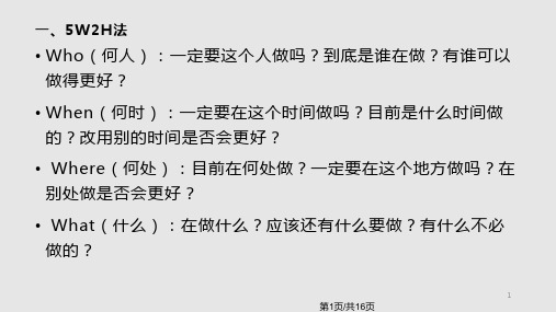 解决问题的十种思考方法PPT课件