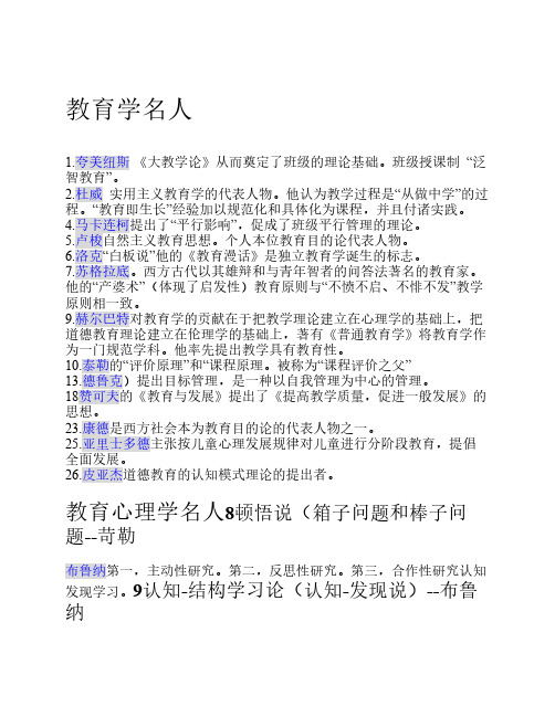 教育学名人