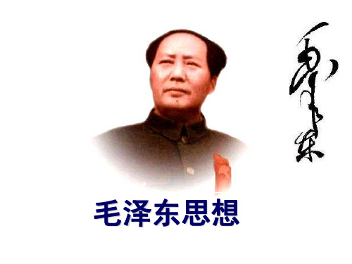 高中历史必修三高补班课件专题四毛泽东思想4