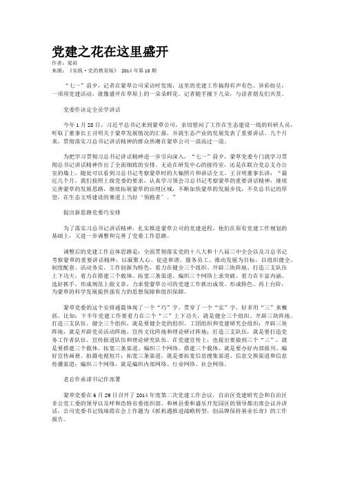 党建之花在这里盛开