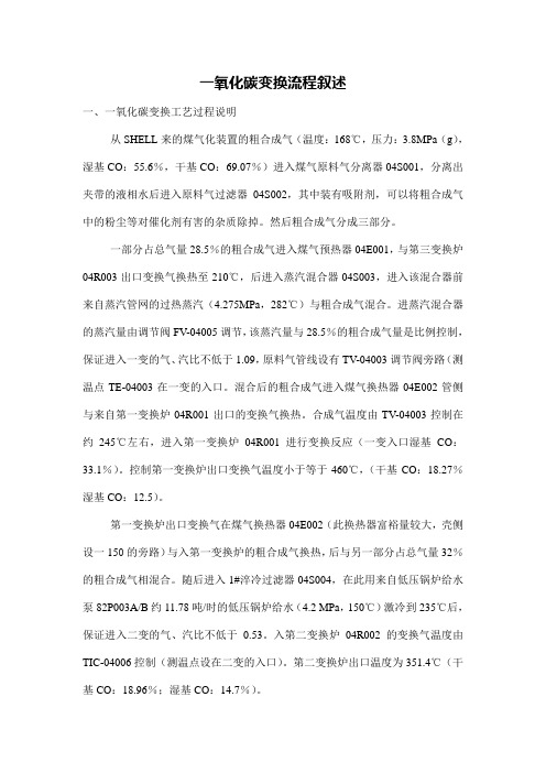 一氧化碳变换操作说明