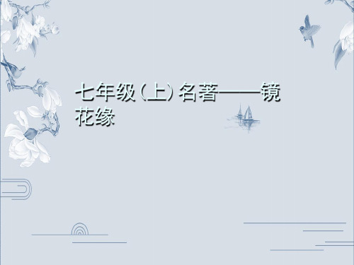 部编版【七上】语文名著导读习题课件：镜花缘