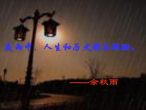 夜雨诗意