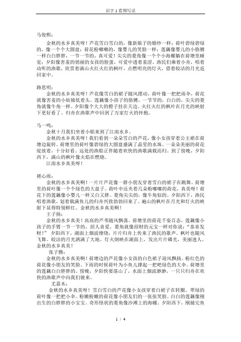 识字1看图写话