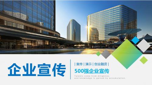 500强企业宣传ppt