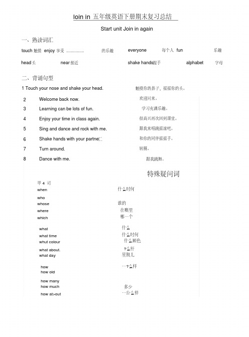 Join-in-五年级下册期末复习总结.docx