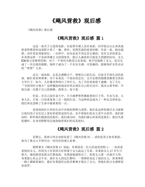 《飓风营救》观后感