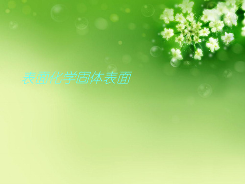 表面化学固体表面优秀课件