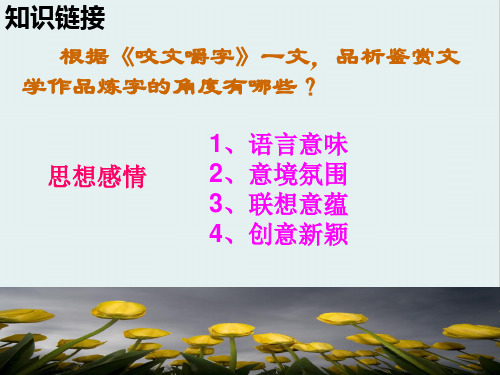 人教版高中语文必修5-9《说“木叶”》 课件          (共33张PPT)