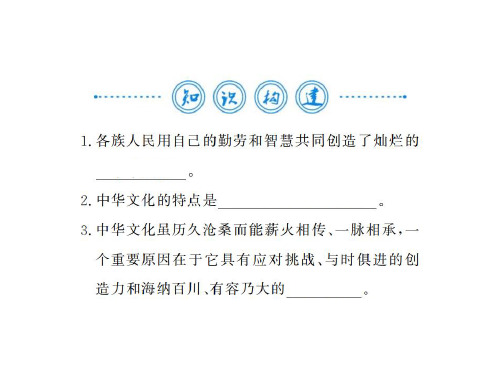 九年级道德与法治上册习题课件：第三单元 文明与家园 整理与复习(共34张PPT)