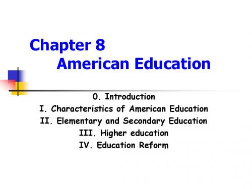 美国概况Chapter 8