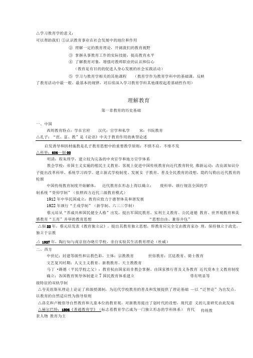 教育学期末考点整理