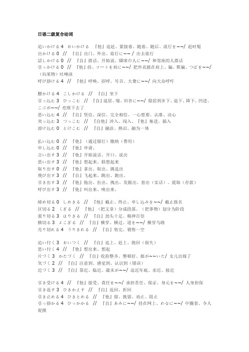 日语n2高频词汇