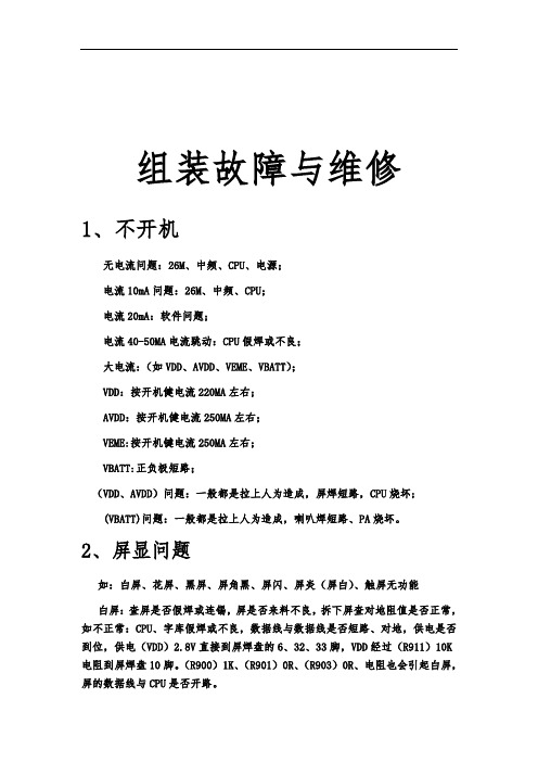 玉龙—TV维修手册