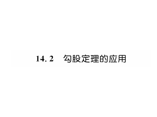 秋八年级数学华师大版上册课件：14.2 勾股定理的应用 (共25张PPT)