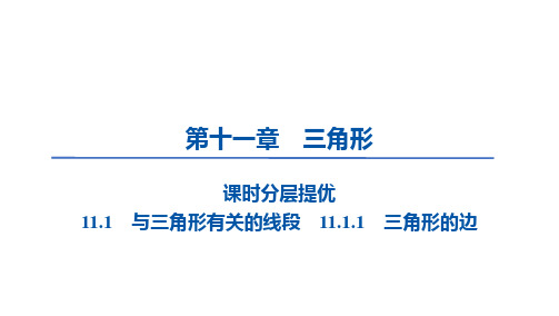 11.1 与三角形有关的线段 11.1.1 三角形的边