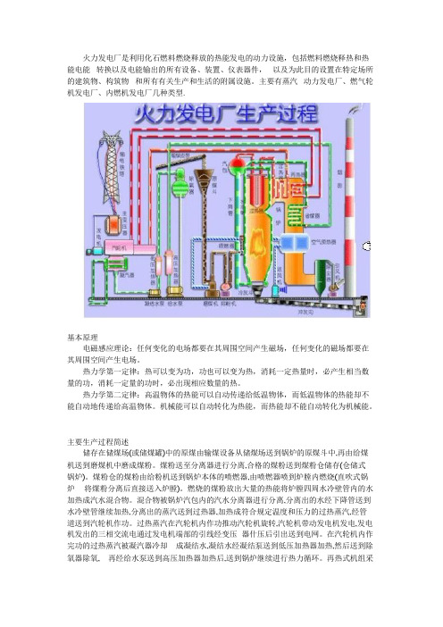 火力发电厂知识
