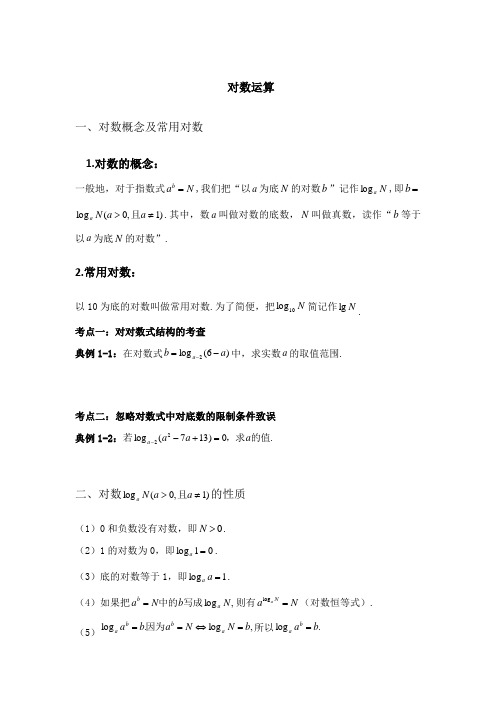 对数运算教案