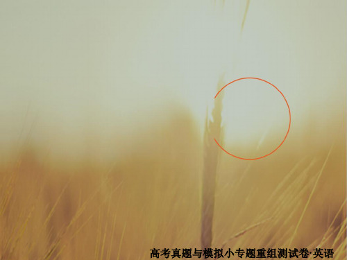 2018年高考科学复习解决方案英语真题与模拟单元重组卷课件 2018年高考复习全程测评卷一 精品