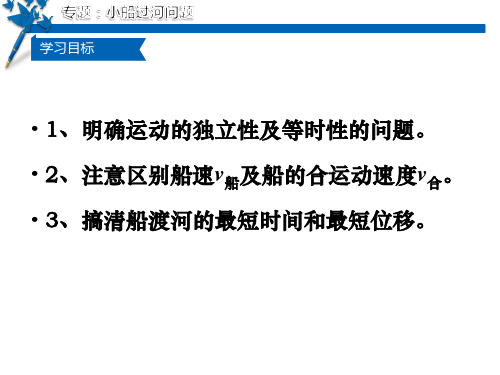 小船过河问题专题ppt课件