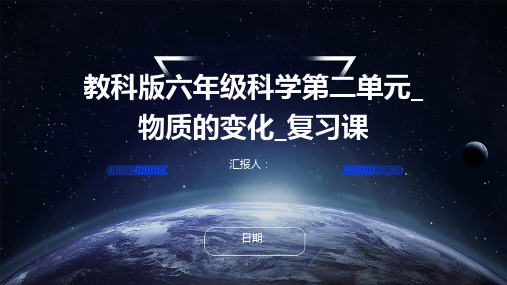 教科版六年级科学第二单元_物质的变化_复习课