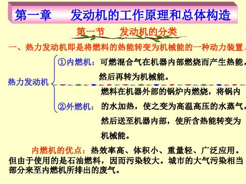 汽车发动机工作原理及总体构造