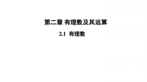 新北师大版数学七年级上册课件2.1  有理数 (共13张PPT)