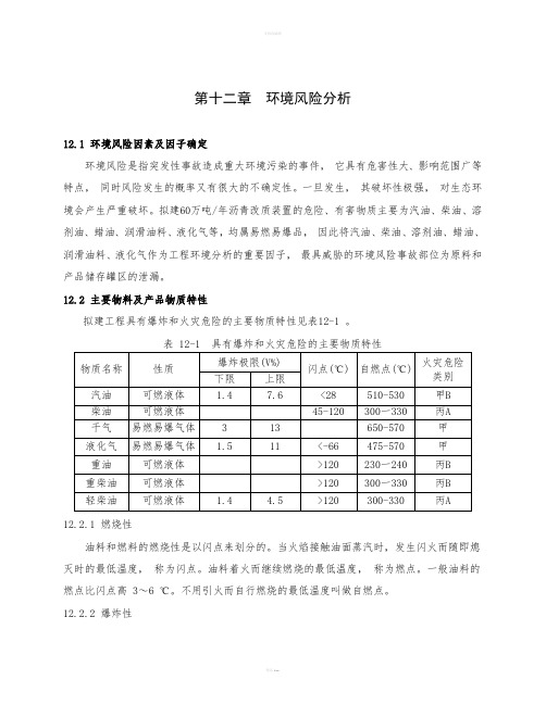 《环境风险分析》word版