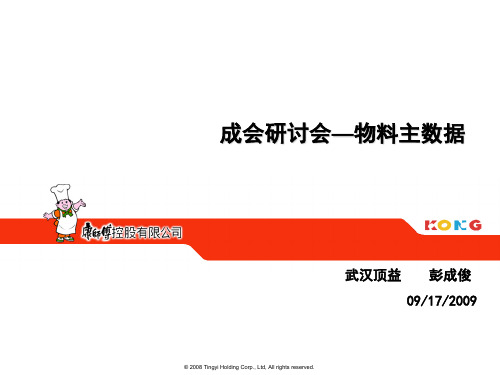 物料主数据