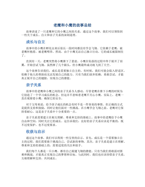 老鹰和小鹰的故事总结