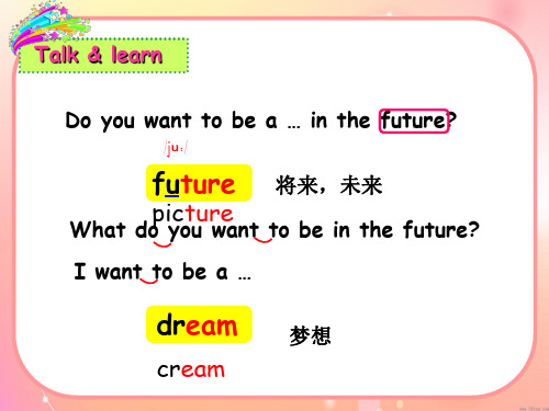 译林版2011课标版六年级下册《Unit 8 Our dreams》第一课时PPT
